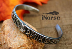 Rune Viking Bracelet | Valknut Bangle | Norse Jewelry | Viking Torque | Valknut Bracelet | Rune Armring | Viking Bangle | Futhark Runes | Norse Bracelet | Viking Jewelry