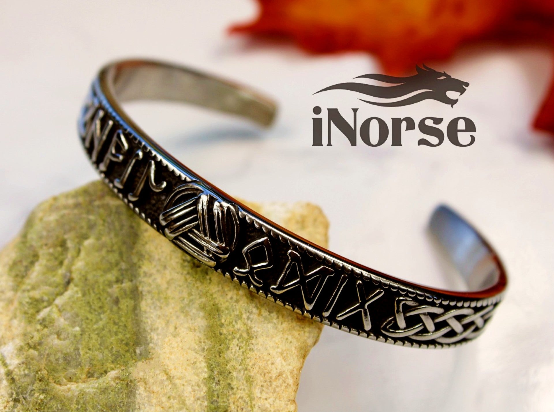 Rune Viking Bracelet | Valknut Bangle | Norse Jewelry | Viking Torque | Valknut Bracelet | Rune Armring | Viking Bangle | Futhark Runes | Norse Bracelet | Viking Jewelry