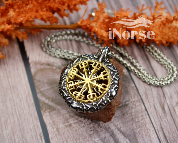 Vegvisir - Gothic Norse Viking Pendant by The Nevermore