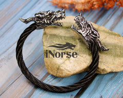 Dragon Viking Bracelet | Norse Armring | Nordic Torc | Norse Jewelry | Gothic Bracelet | Viking Wristband | Norse Bracelet | Viking Jewelry