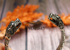 Viking Dragon Armring | Norse Jewelry | Viking Bracelet | Norse Torc | Dragon Wristband | Viking Bangle Bracelet | Viking Jewelry