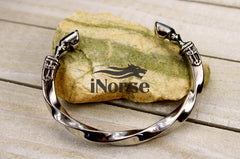 Odin's Warhorse Viking Bracelet - Sleipnir | Norse Jewelry | Viking Bangle | Odin Oath Ring | Norse Arm Ring | Nordic Torc | Viking Jewelry