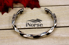 Odin's Warhorse Viking Bracelet - Sleipnir | Norse Jewelry | Viking Bangle | Odin Oath Ring | Norse Arm Ring | Nordic Torc | Viking Jewelry