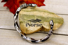 Odin's Warhorse Viking Bracelet - Sleipnir | Norse Jewelry | Viking Bangle | Odin Oath Ring | Norse Arm Ring | Nordic Torc | Viking Jewelry