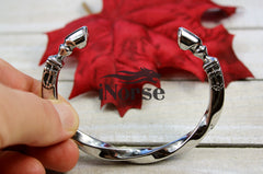Odin's Warhorse Viking Bracelet - Sleipnir | Norse Jewelry | Viking Bangle | Odin Oath Ring | Norse Arm Ring | Nordic Torc | Viking Jewelry
