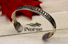 Runes Viking Bracelet | Norse Jewelry | Viking Bangle | Rune Armring | Norse Torque | Nordic Wristband | Viking Torc | Futhark Armband | Viking Jewelry
