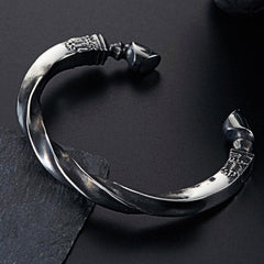 Odin's Warhorse Viking Bracelet - Sleipnir | Norse Jewelry | Viking Bangle | Odin Oath Ring | Norse Arm Ring | Nordic Torc | Viking Jewelry