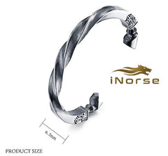 Odin's Warhorse Viking Bracelet - Sleipnir | Norse Jewelry | Viking Bangle | Odin Oath Ring | Norse Arm Ring | Nordic Torc | Viking Jewelry