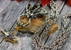 Thor's Goats Viking Necklace | Norse Jewelry | Tanngrisnir & Tanngnjóstr | Thor Necklace | Viking Pendant | Norse Necklace | Viking Jewelry