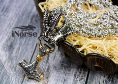 Thor's Goats Viking Necklace | Norse Jewelry | Tanngrisnir & Tanngnjóstr | Thor Necklace | Viking Pendant | Norse Necklace | Viking Jewelry