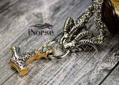 Thor's Goats Viking Necklace | Norse Jewelry | Tanngrisnir & Tanngnjóstr | Thor Necklace | Viking Pendant | Norse Necklace | Viking Jewelry