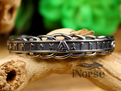 Valknut Viking Bracelet | Norse Jewelry | Viking Armring | Rune Bracelet | Viking Bangle | Futhark Runes | Norse Bracelet | Viking Jewelry