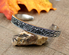 Valknut Rune Bangle | Norse Jewelry | Viking Bracelet | Norse Armring |Valknut Wristband | Viking Torque | Norse Bangle Torc | Rune Bracelet | Viking Jewelry