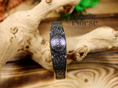 Vegvisir Viking Bracelet | Norse Jewelry | Viking Armring | Rune Bracelet | Norse Wayfinder | Futhark Runes | Norse Compass | Viking Jewelry
