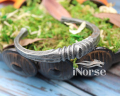 Viking Bangle Bracelet | Swedish Design | Norse Jewelry | Nordic Armring | Viking Wristband | Norse Bracelet | Gothic Torc | Viking Jewelry