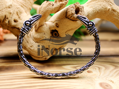Ravens Viking Bracelet | Norse Jewelry | Women's Raven Torque | Ragnar Armring | Hugin & Munin Bracelet | Norse Armband | Viking Jewelry