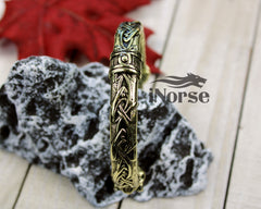 Odin's Wolves Viking Bracelet | Fenrir Wolf Bangle | Viking Armring | Norse Jewelry | Odin Oath Ring | Norse Torc | Gothic | Viking Jewelry